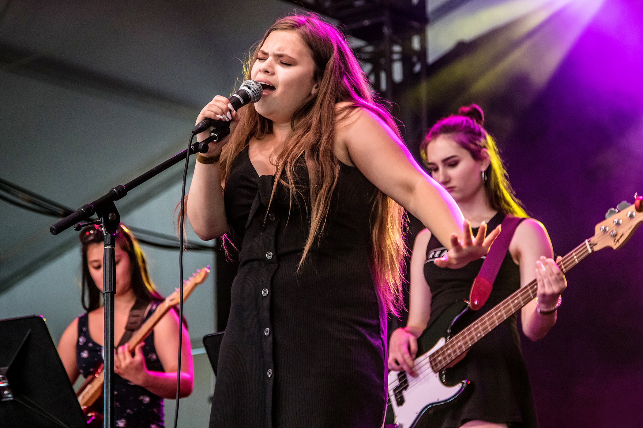 Mackenzie Albert on the Be In The Band stage at RBC Bluefest