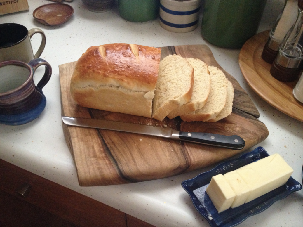 Fresh homemade loaf of bread