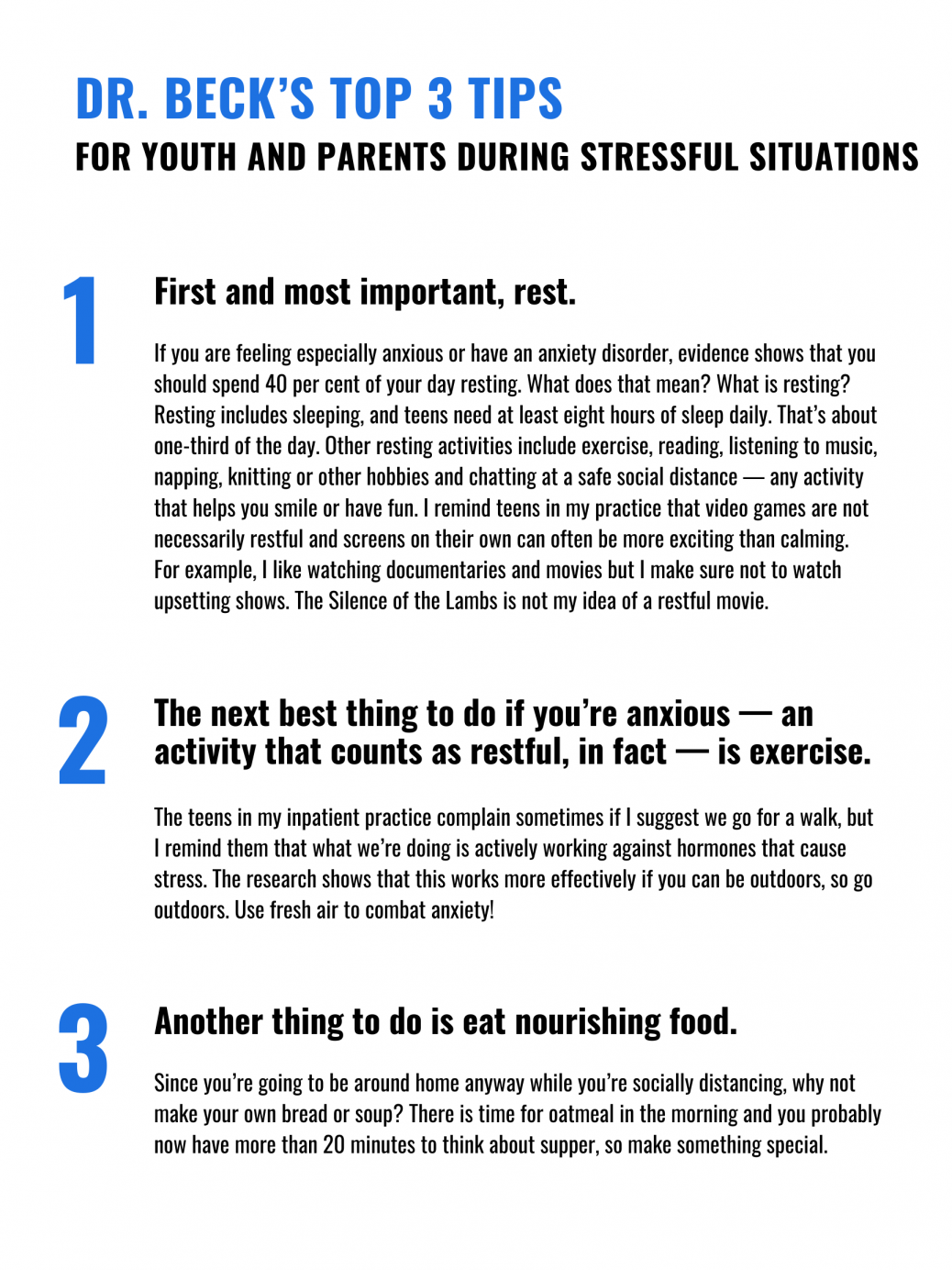 Tips from Dr. Beck