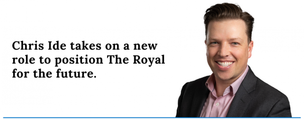 Chris Ide takes on a new role to position The Royal for the future. Photo of Chris Ide