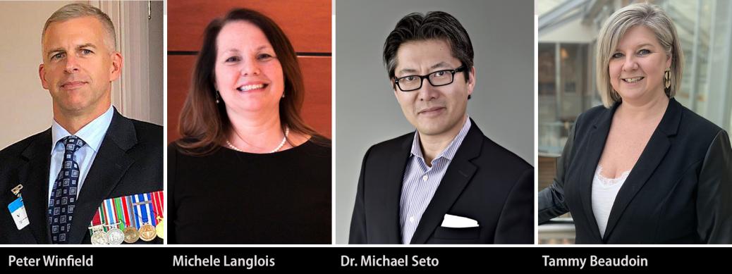Peter Windfield, Michele Langlois, Dr. Michael Seto, and Tammy Beaudoin