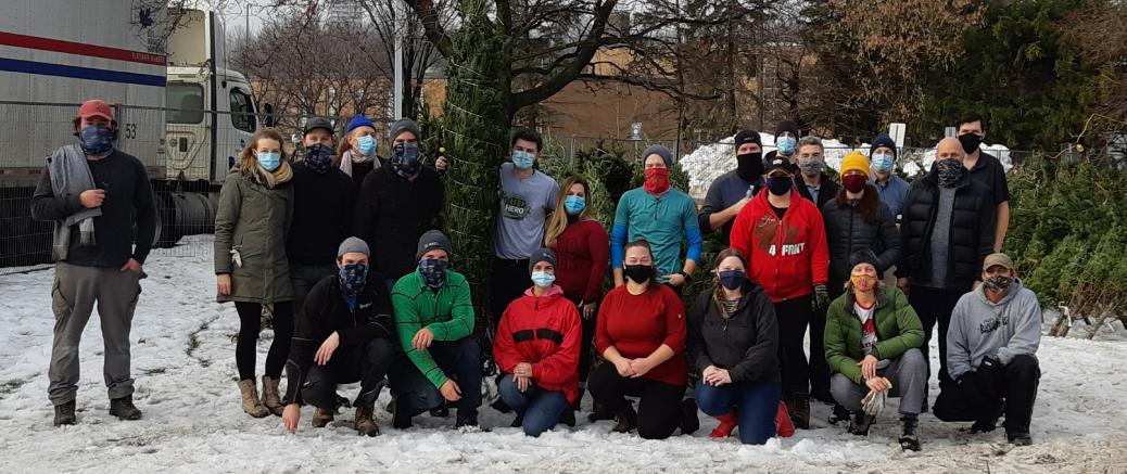 The Royal’s annual Christmas tree sale: powered by positivity and volunteers Ron Eastern Construction Ltd. has been The Royal’s tree unloading team for the past five years.