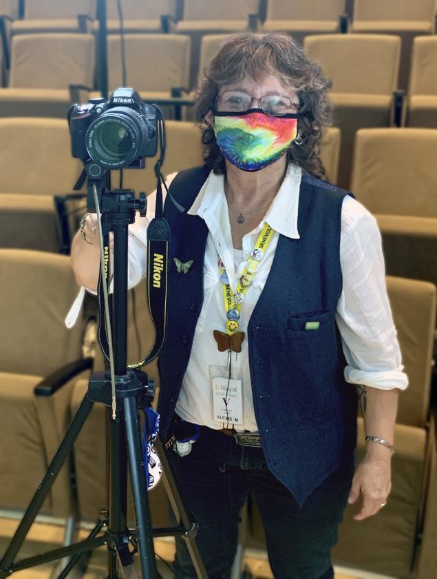 Alexis Milne with her camera