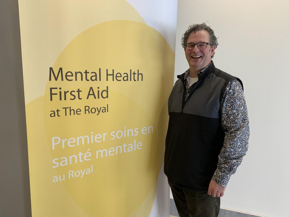 Jonathan Hyslop, a certified MHFA trainer