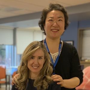 Recreation therapist Laura Willsher and Dr. Jihye Kang, music and movement instructor.