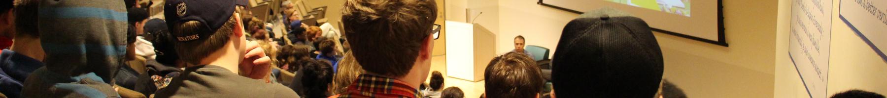 Is It Just Me? education series Youth in auditorium