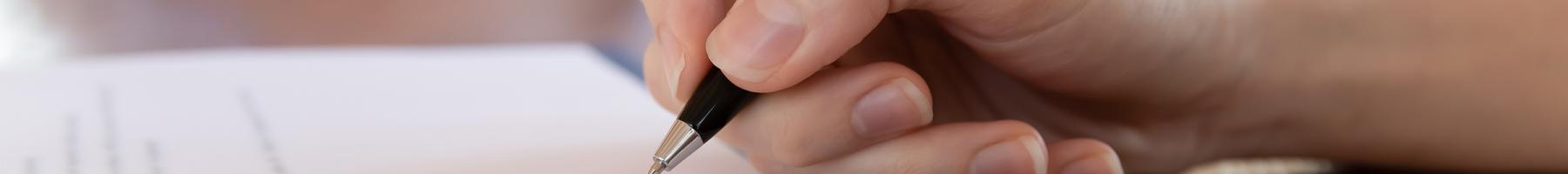 Consent and Capacity in a Mental Health Setting Person signing a document