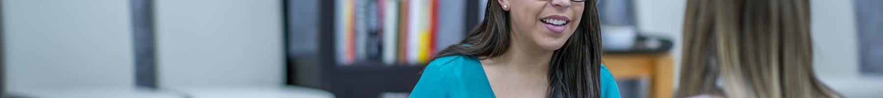 New forensic peer support services at The Royal Peer support worker speaking with a woman
