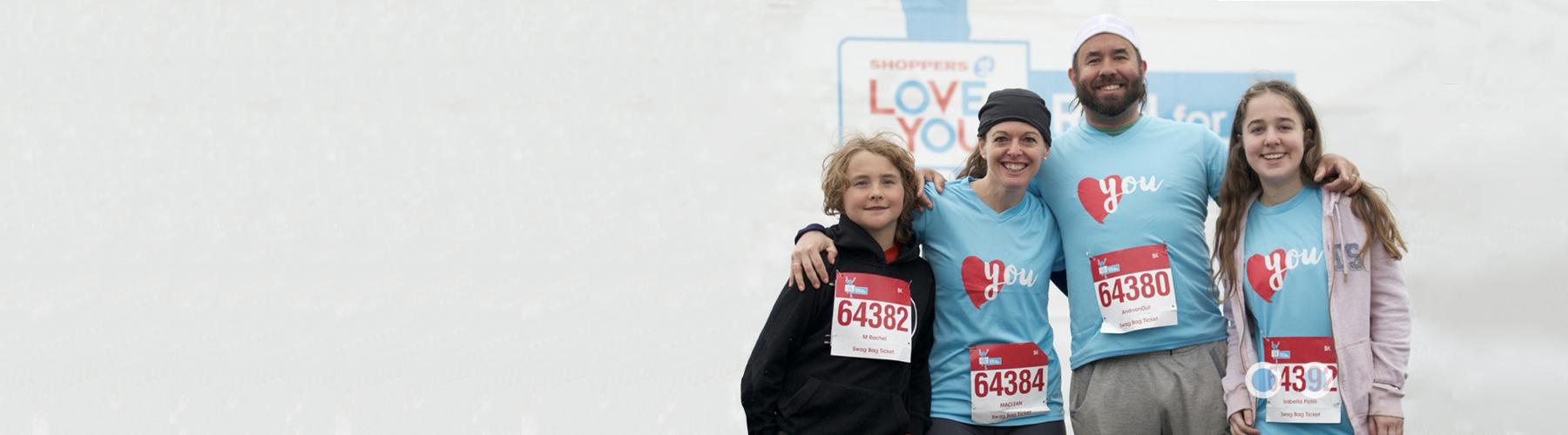 A family at the Run for Women