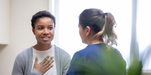 Caregiver helping a loved one