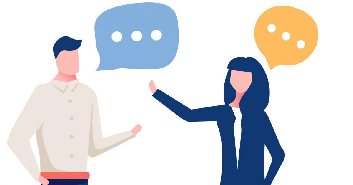 what does it mean to talk through someone