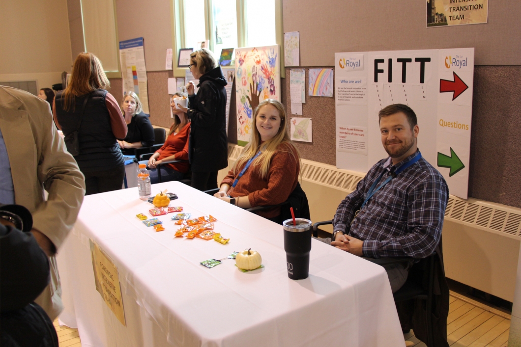 Staff at display booth