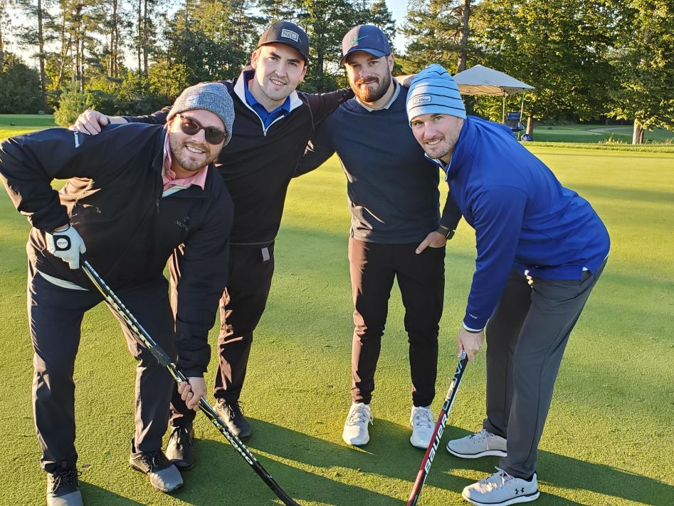 Photo of a golf foursome