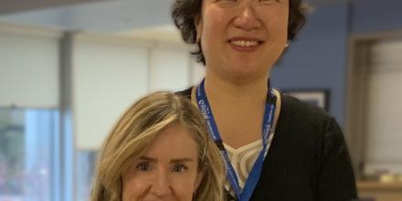 Recreation therapist Laura Willsher and Dr. Jihye Kang, music and movement instructor.