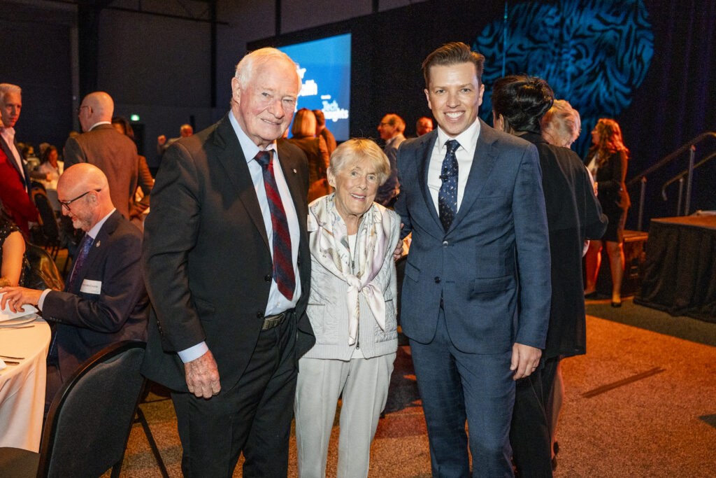 The Right Honourable David Johnston and Sharon Johnston, honorary chairs of Lives Reclaimed, with Chris Ide, President and CEO, Foundation at the Leaders Breakfast.